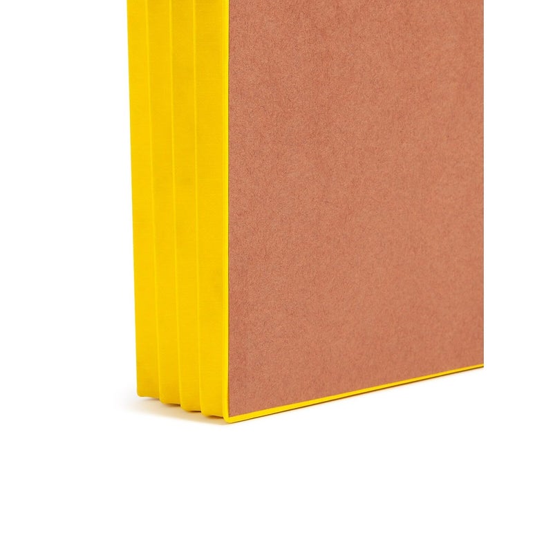 Smead End Tab Pocket, Reinforced Straight-Cut Tab, 3-1/2" Expansion, Extra Wide Legal Size, Redrope with Yellow Gusset, 10 per Box (74688) - Image 4
